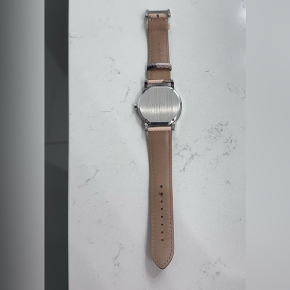 Burberry Pink and Black Checkered Watch with Silver Dial - Picture 4 of 9